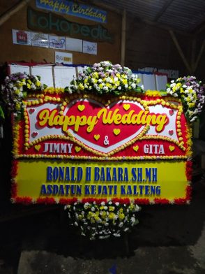 Papan Bunga Wedding HW 006